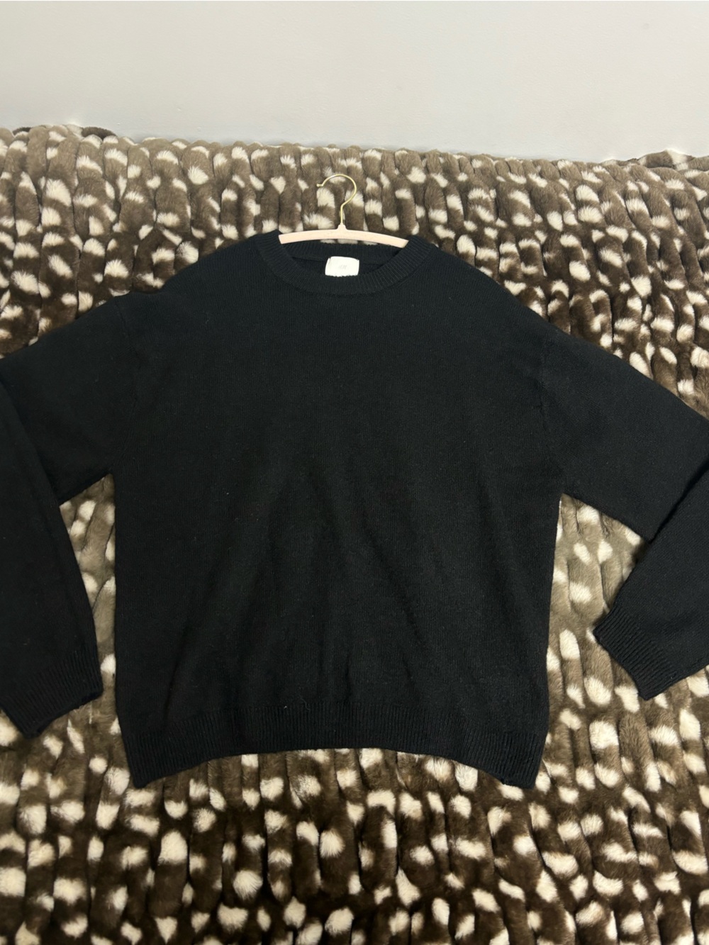 Classic Black Crewneck Sweater